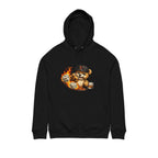 Bear with Dice & Drink Hoodie - Retro Cute Casino Vibe - LUCKY THR3ADS