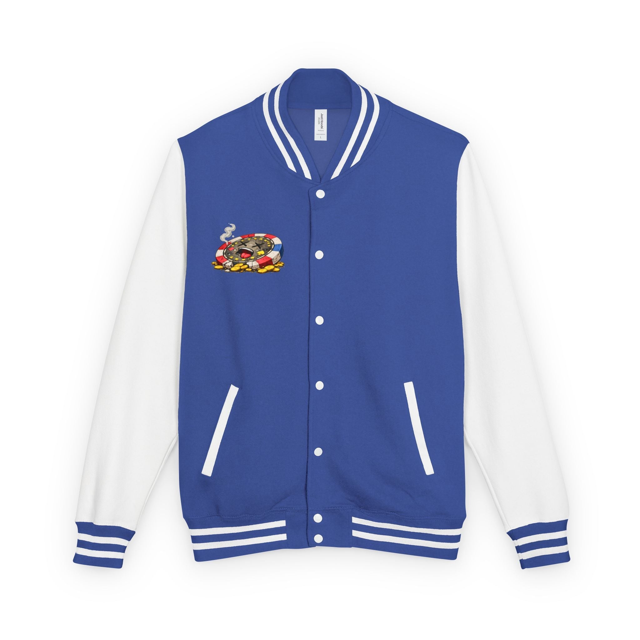 Casino Chip Varsity Jacket — Cute Lucky Chip Design - LUCKY THR3ADS