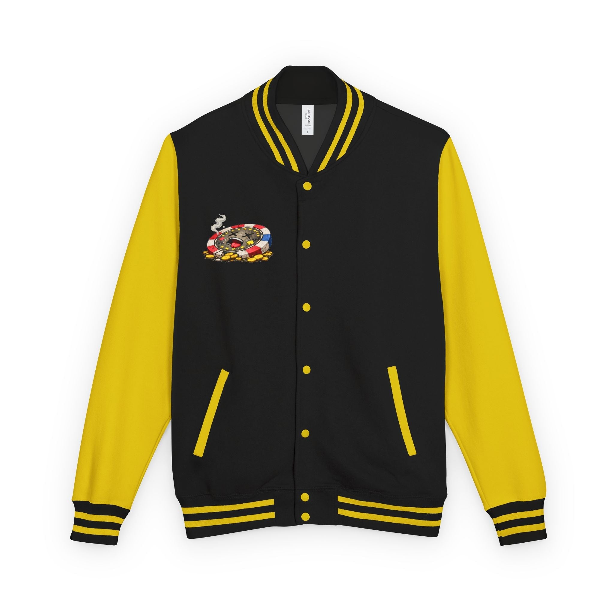Casino Chip Varsity Jacket — Cute Lucky Chip Design - LUCKY THR3ADS