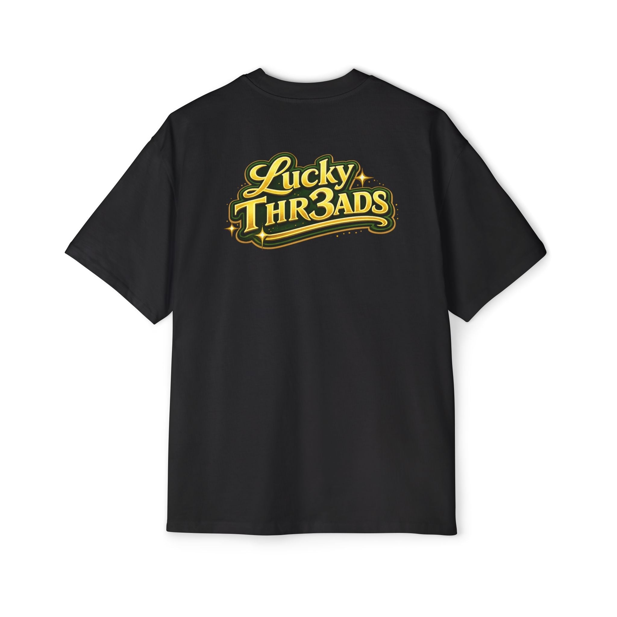 Casino Jackpot Graphic Tee — "Lucky Thr3ads" Oversized Men's T-Shirt - LUCKY THR3ADS