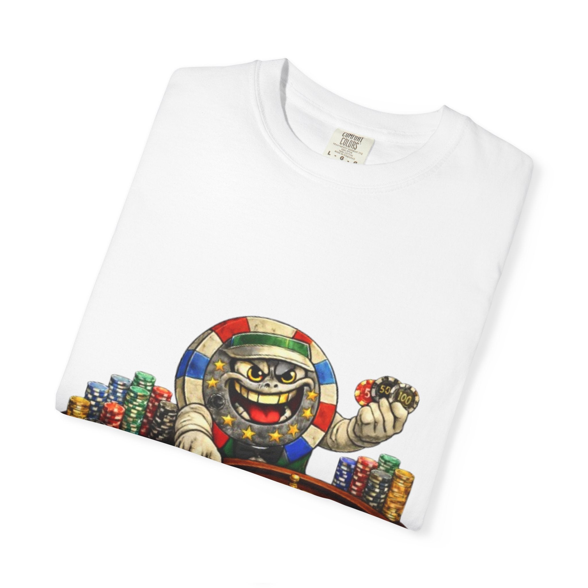 Casino Roulette T-Shirt — Lucky Chip Dealer Graphic Tee - LUCKY THR3ADS