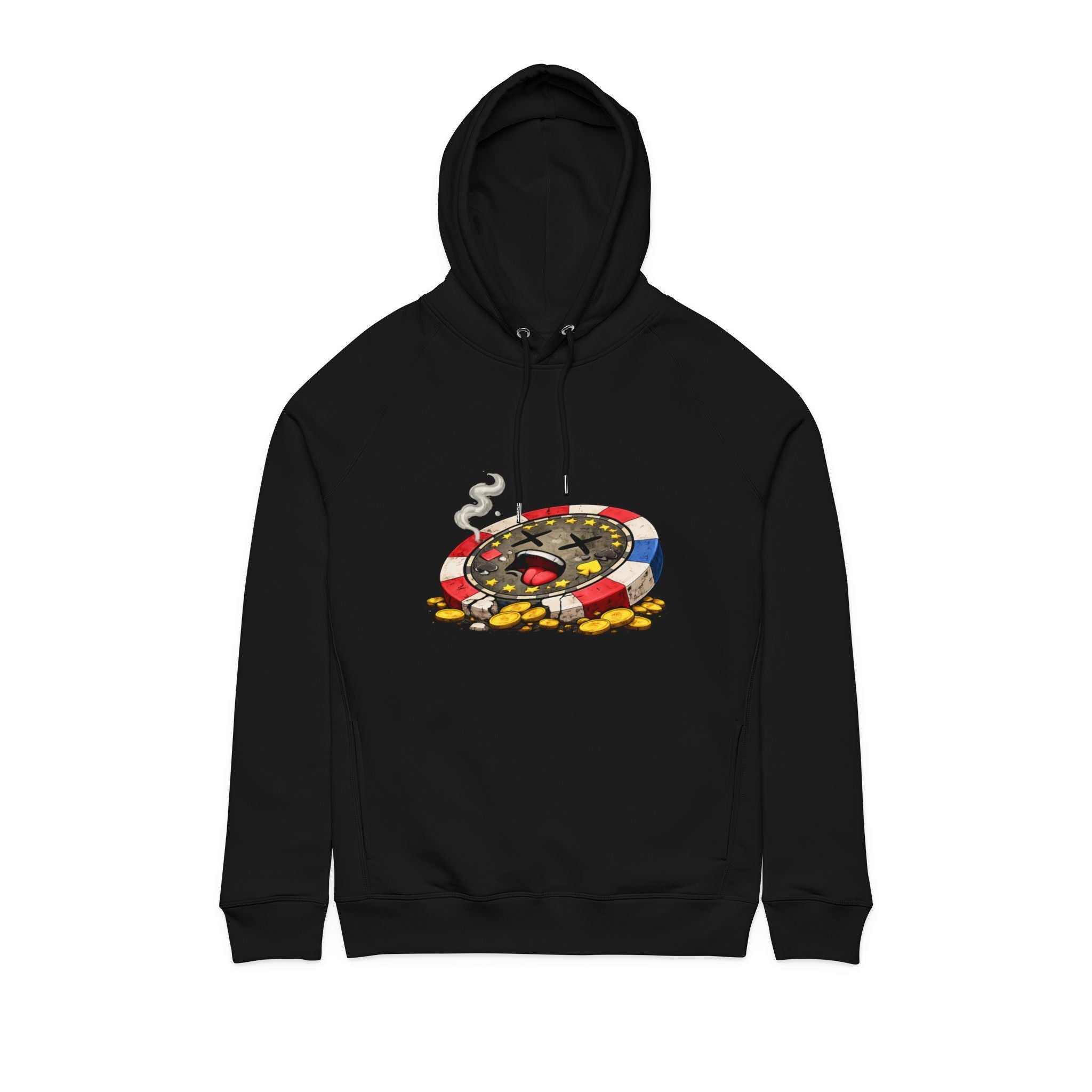 Chip Over Hoodie — Retro Gambling Graphic Sweatshirt - LUCKY THR3ADS
