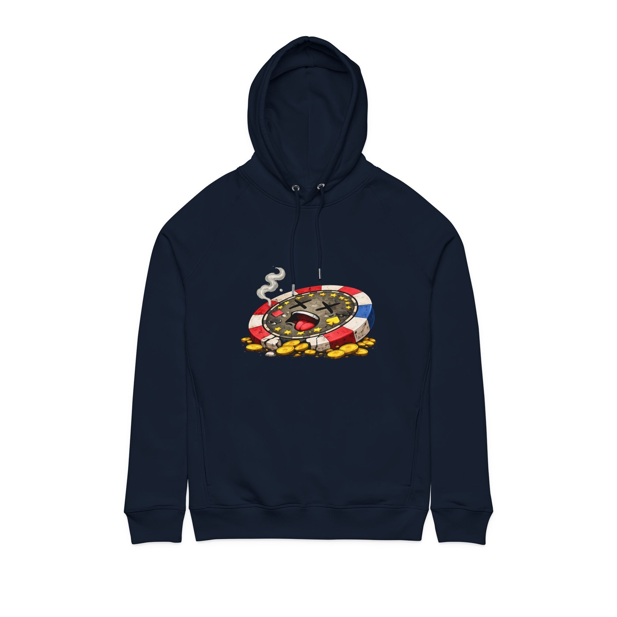 Chip Over Hoodie — Retro Gambling Graphic Sweatshirt - LUCKY THR3ADS