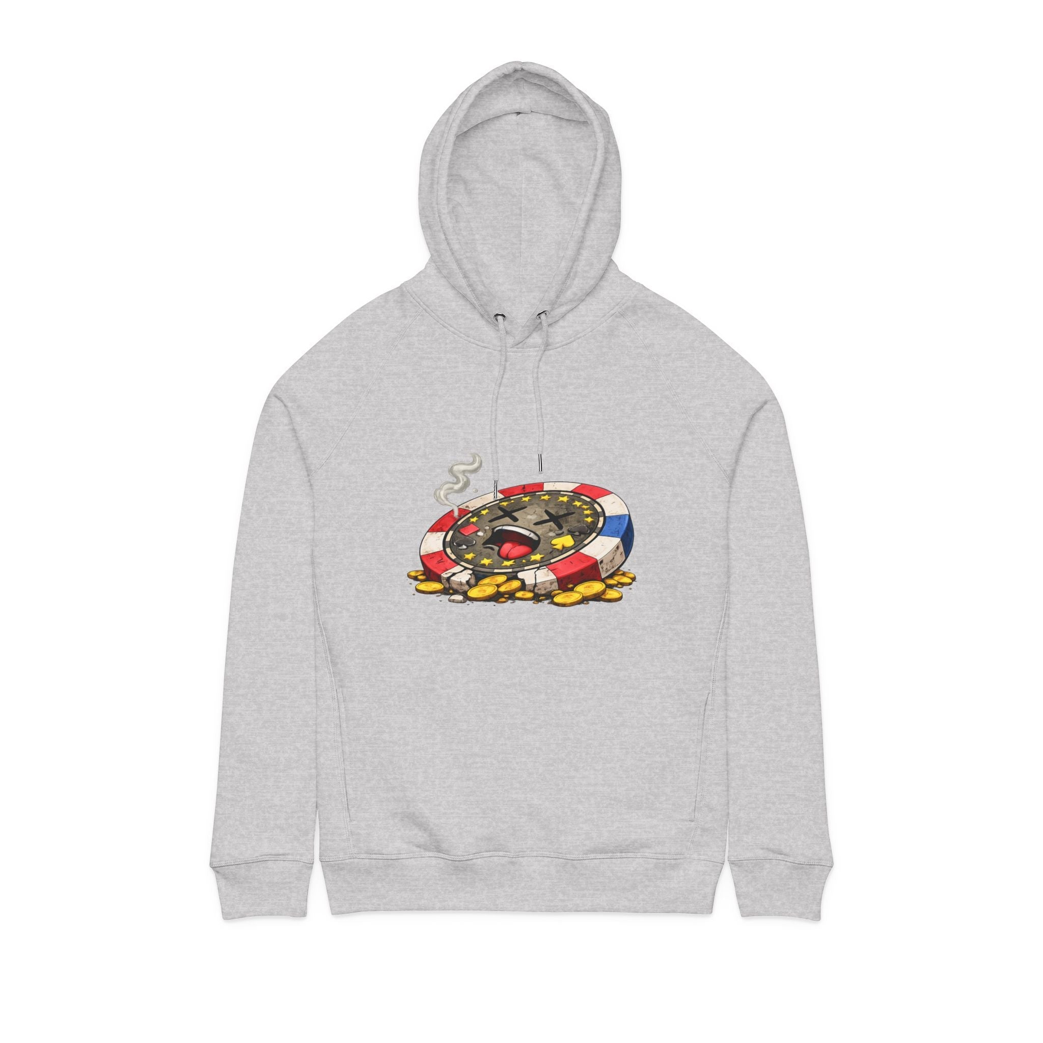 Chip Over Hoodie — Retro Gambling Graphic Sweatshirt - LUCKY THR3ADS