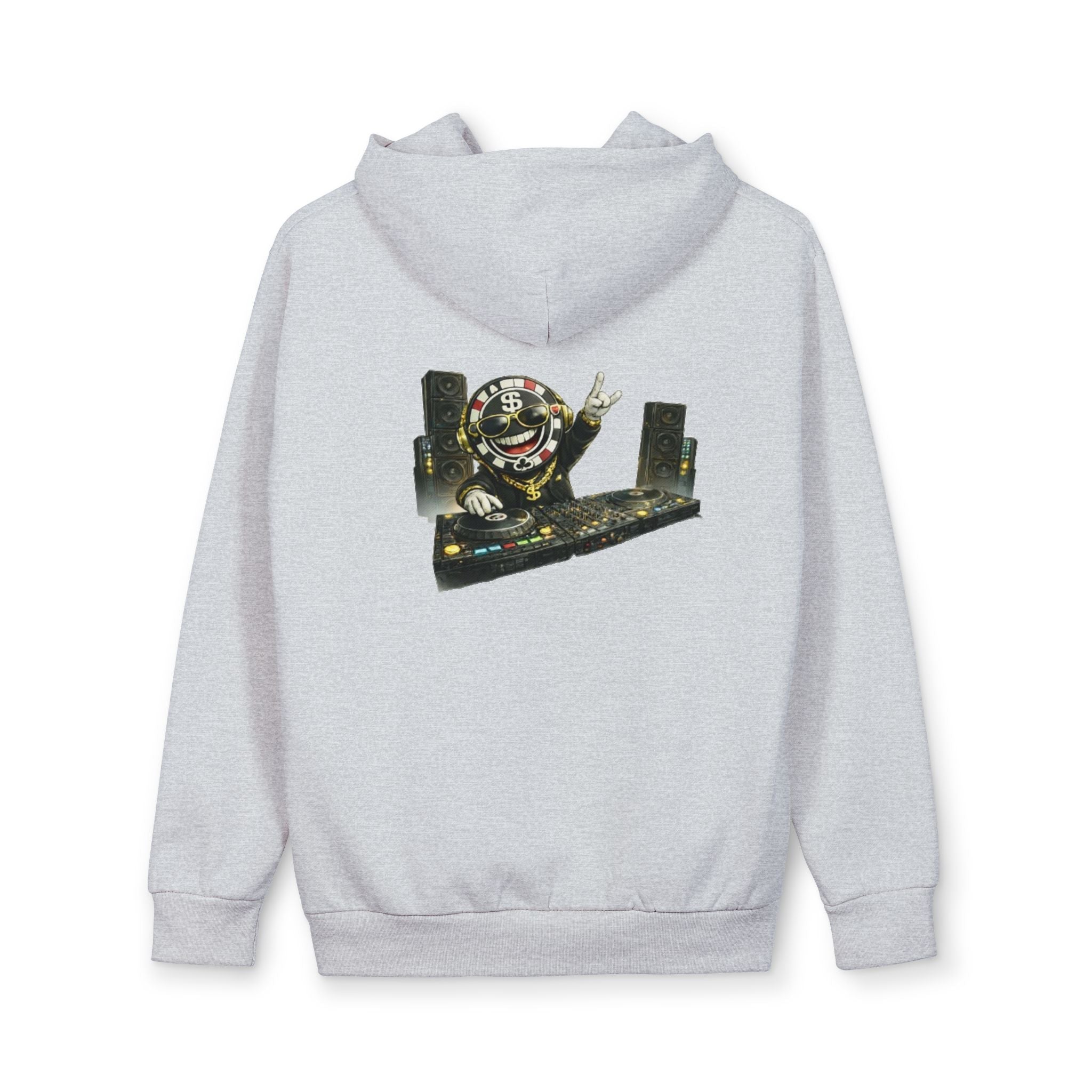 DJ Luck Poker Chip Hoodie – High Stakes Streetwear - LUCKY THR3ADS