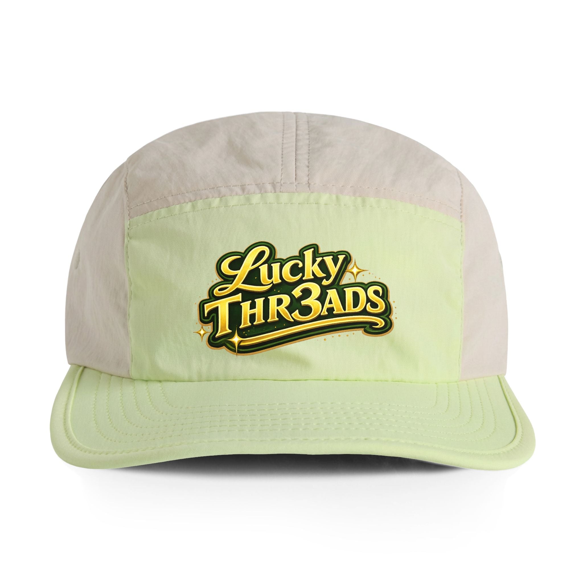 Embroidered "Lucky Thr3ads" Two - Tone Nylon Cap - LUCKY THR3ADS