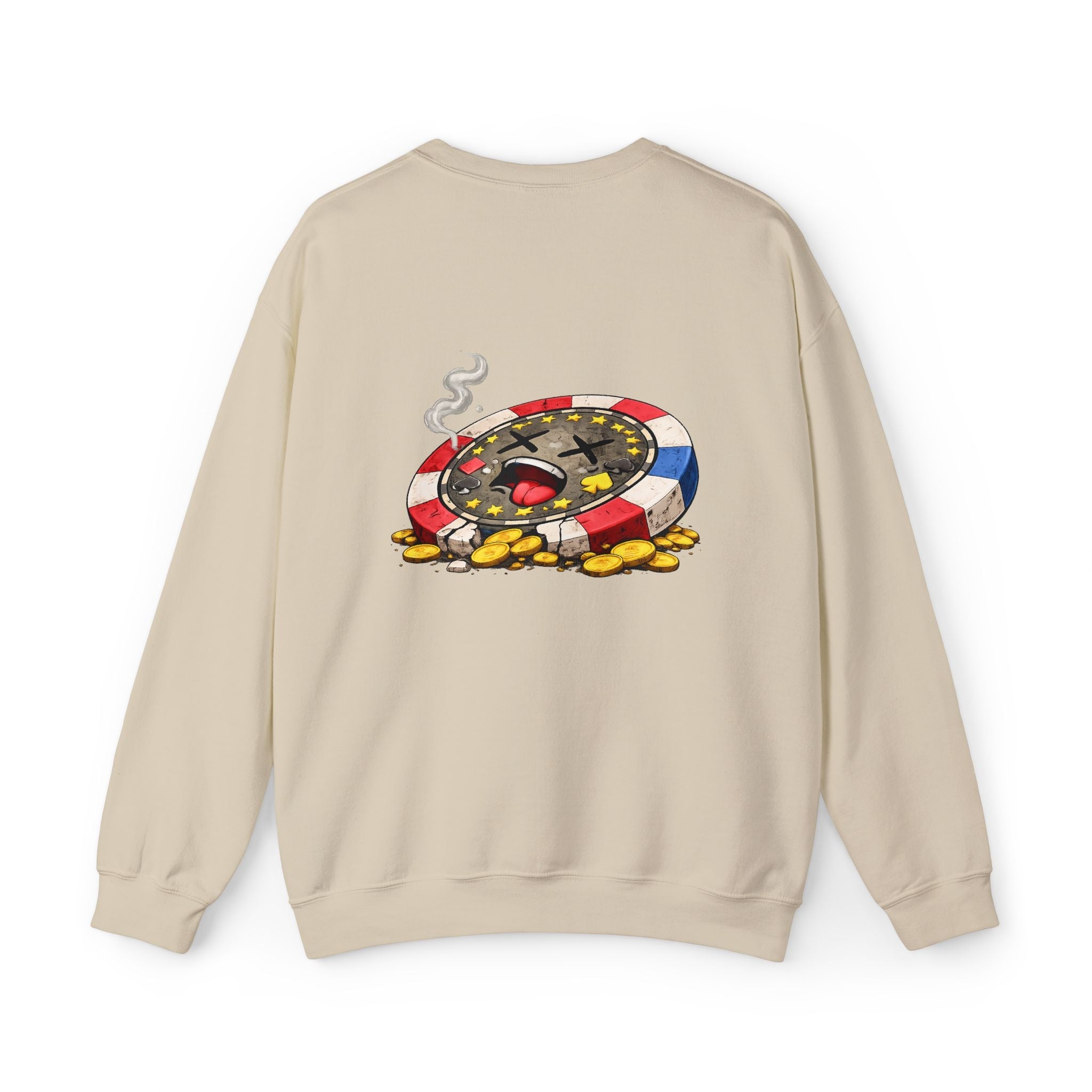 Emotional Chip Crewneck Sweatshirt - LUCKY THR3ADS