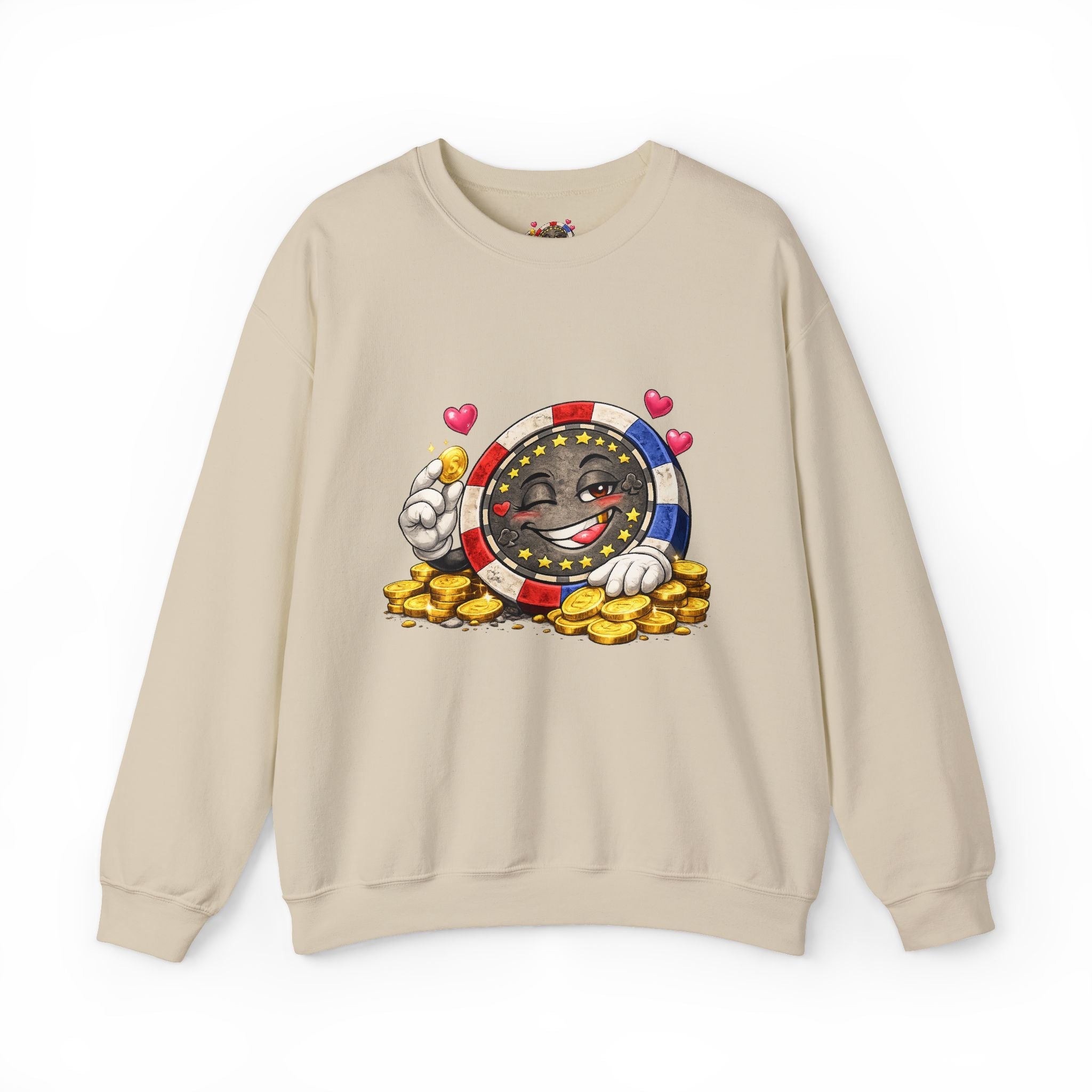 Emotional Chip Crewneck Sweatshirt - LUCKY THR3ADS