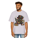Gangster Poker chip Graphic Tee — Men's Oversized Streetwear Shirt - LUCKY THR3ADS