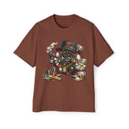 Gangster Poker chip Graphic Tee — Men's Oversized Streetwear Shirt - LUCKY THR3ADS