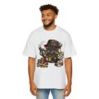 Gangster Poker chip Graphic Tee — Men's Oversized Streetwear Shirt - LUCKY THR3ADS