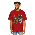 Gangster Poker chip Graphic Tee — Men's Oversized Streetwear Shirt - LUCKY THR3ADS