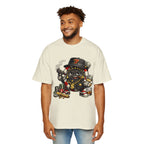 Gangster Poker chip Graphic Tee — Men's Oversized Streetwear Shirt - LUCKY THR3ADS