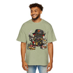 Gangster Poker chip Graphic Tee — Men's Oversized Streetwear Shirt - LUCKY THR3ADS