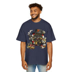 Gangster Poker chip Graphic Tee — Men's Oversized Streetwear Shirt - LUCKY THR3ADS