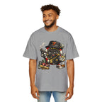 Gangster Poker chip Graphic Tee — Men's Oversized Streetwear Shirt - LUCKY THR3ADS