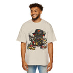 Gangster Poker chip Graphic Tee — Men's Oversized Streetwear Shirt - LUCKY THR3ADS