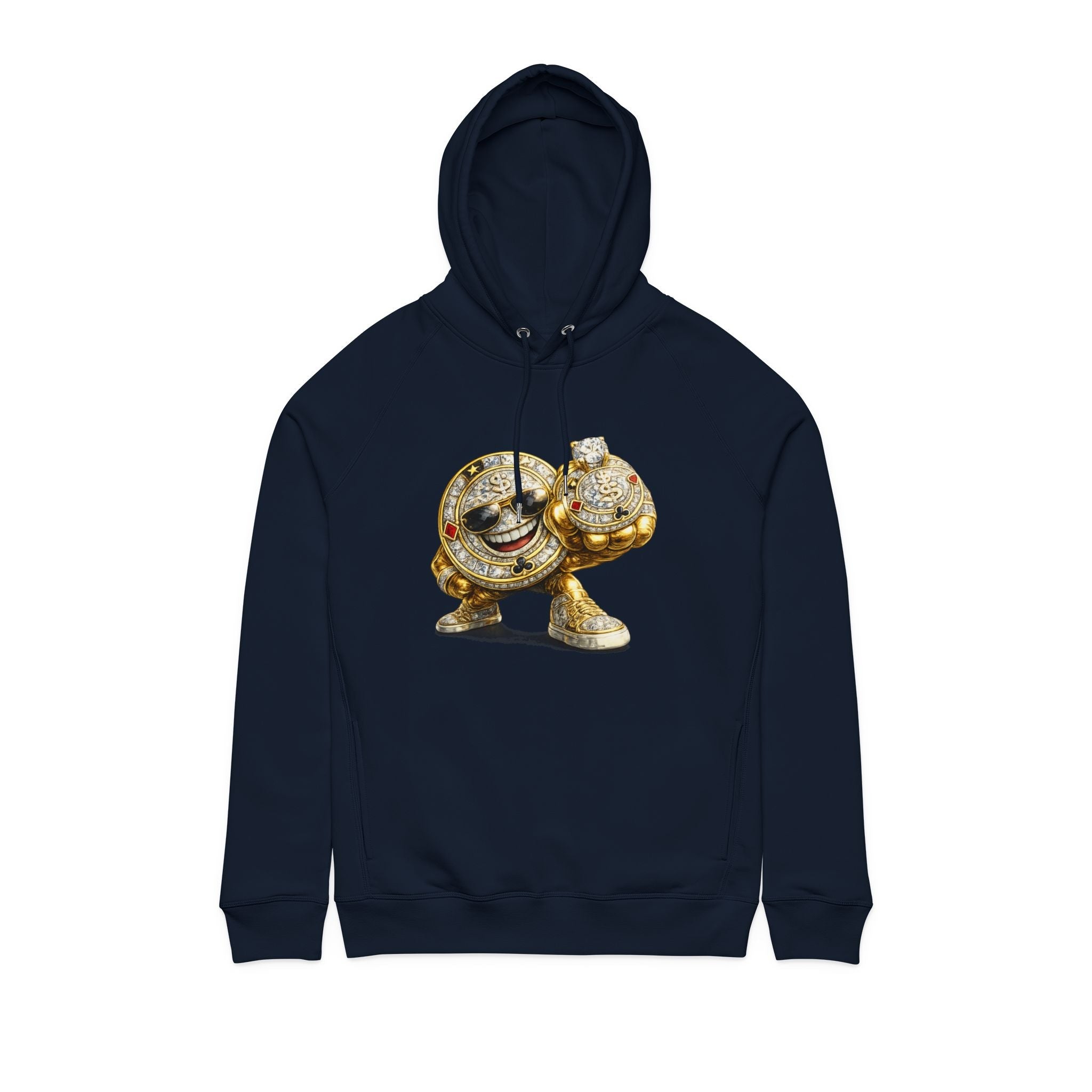 Gold Championship Ring Hoodie — 'Lucky Thr3ads' Bling Graphic Pullover - LUCKY THR3ADS