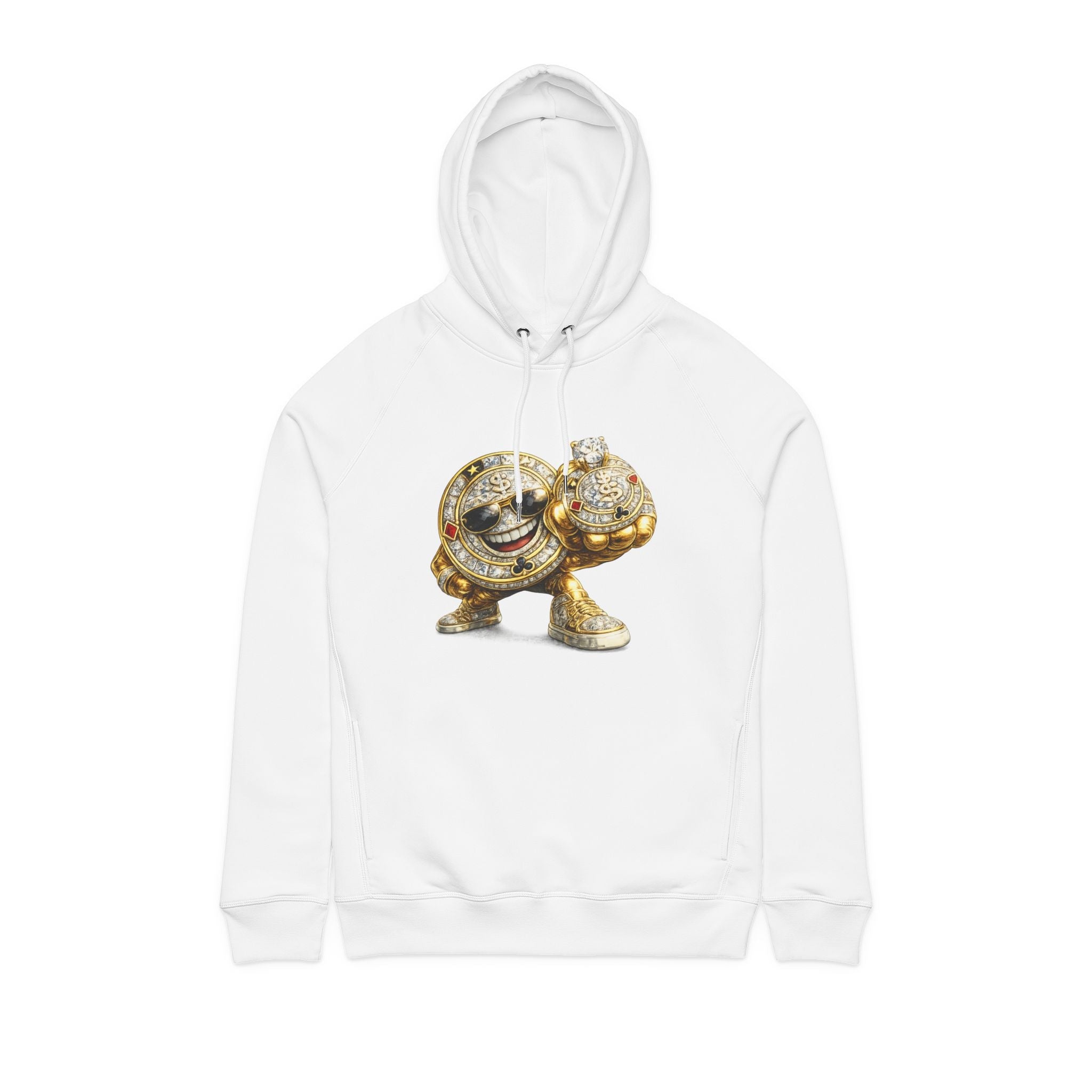 Gold Championship Ring Hoodie — 'Lucky Thr3ads' Bling Graphic Pullover - LUCKY THR3ADS